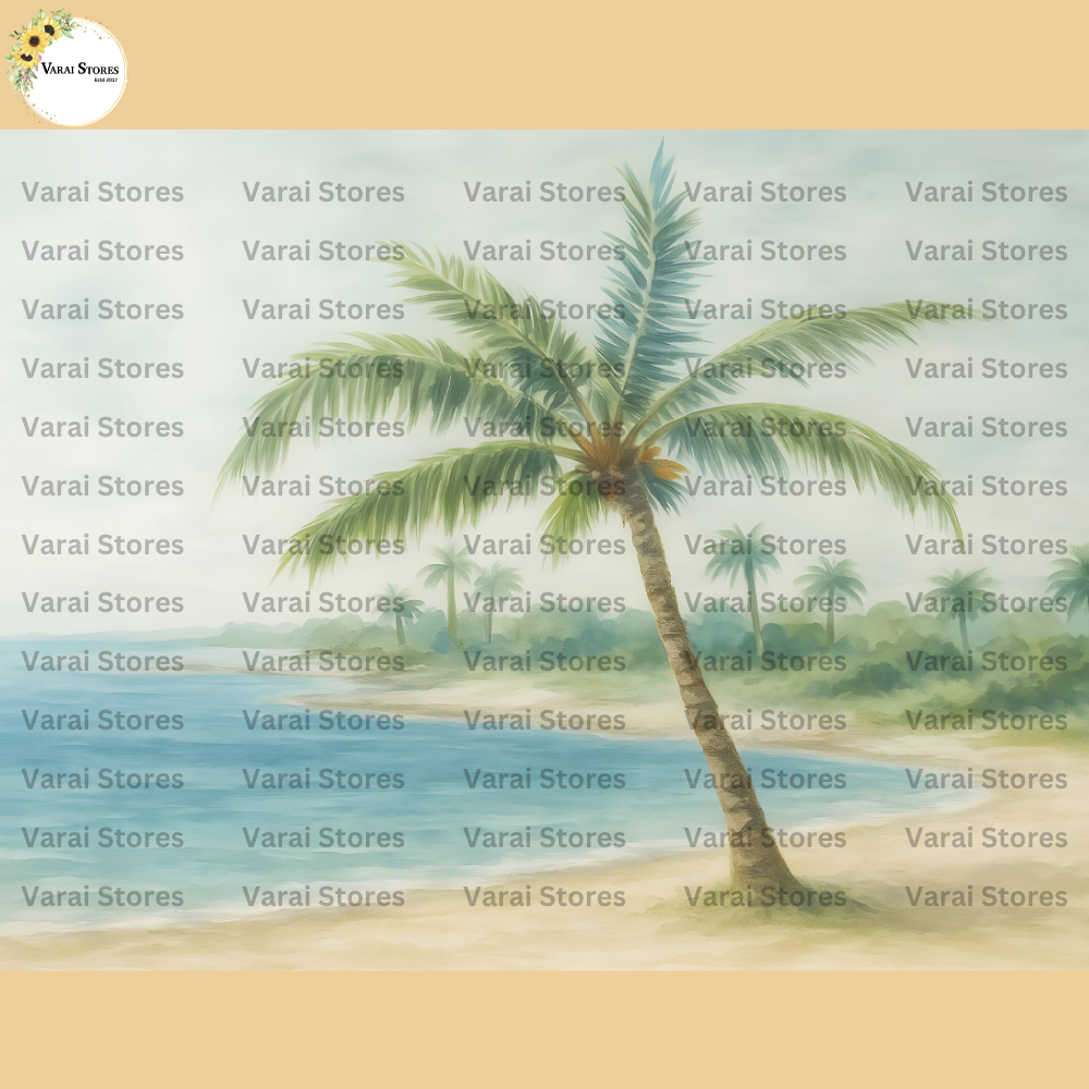 Coconut Beach - Printed Baby Backdrop