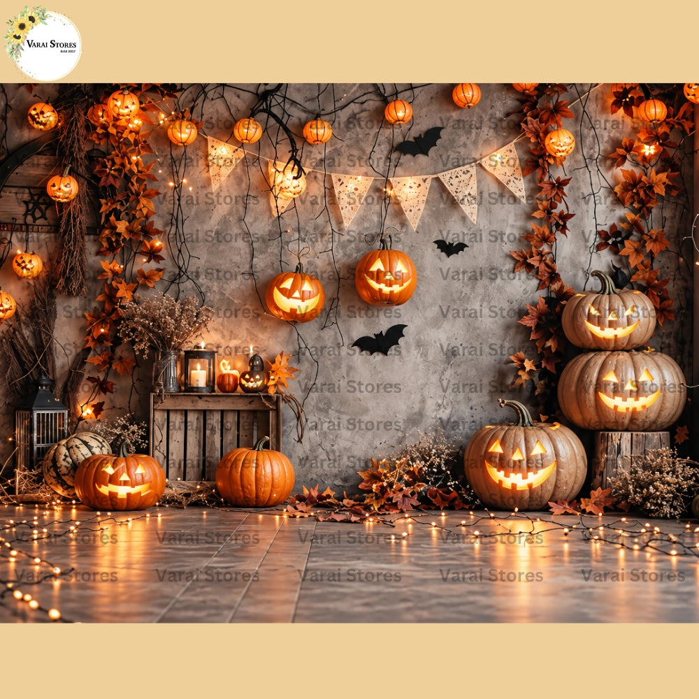 Halloween Yard - 5×7 Feet Fabric Printed Backdrop