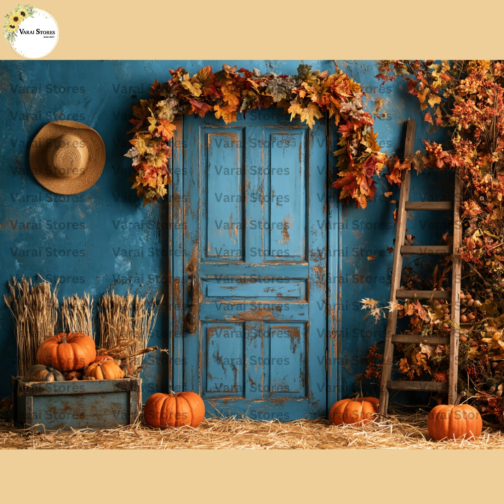 Autumn House - Fabric Printed Backdrop (5x7) feet