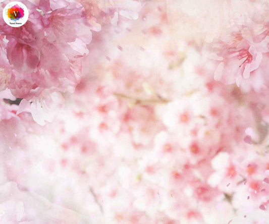 Pink Floral -  5×7 Feet Fabric Printed Backdrop