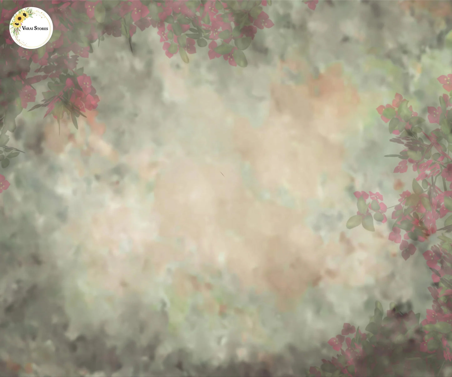 Vintage Garland - 5×7 Feet Fabric Printed Backdrop