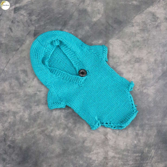 ROMPER WITH HOODIE - EMERALD (NEWBORN)