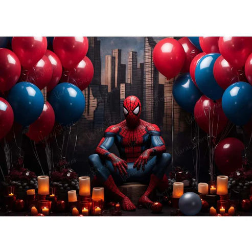 Spiderman Birthday - Printed Baby Backdrop