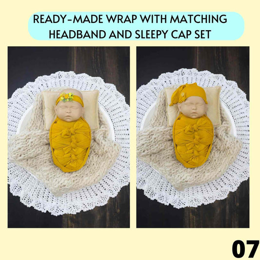 READY MADE WRAP - NEWBORN (YELLOW)