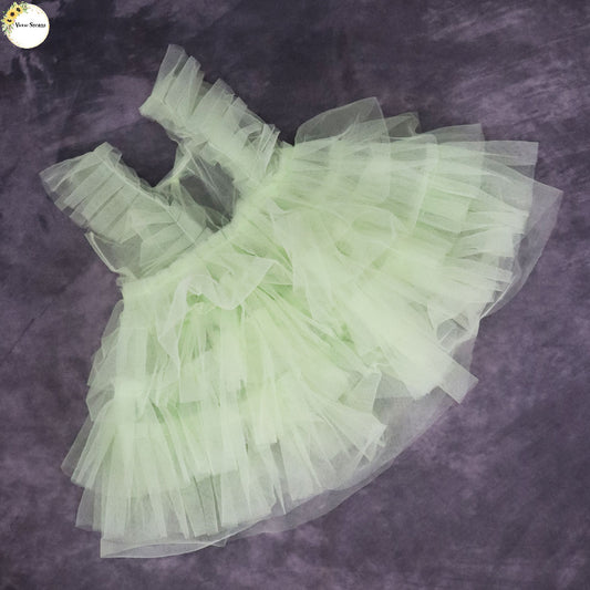 STROMI FROCK - LIGHT GREEN