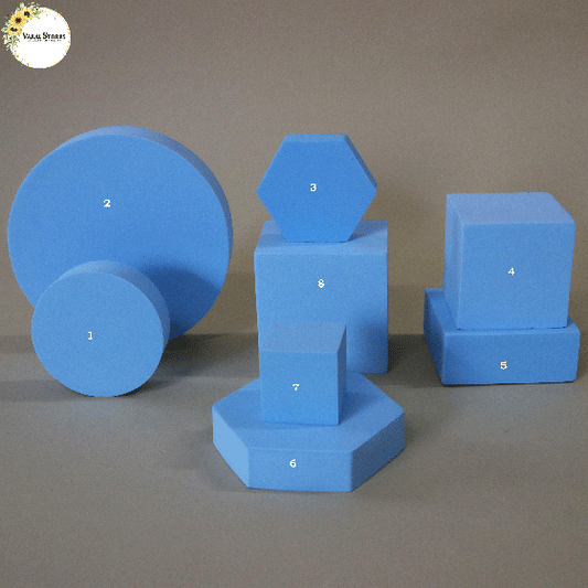 MIXED FOAM SET - LIGHT BLUE