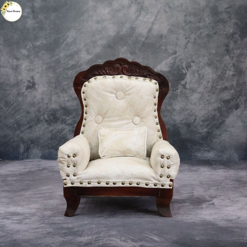 TEXTURE ROYAL SOFA - (CREAM) – Varai Stores Bangalore Rental