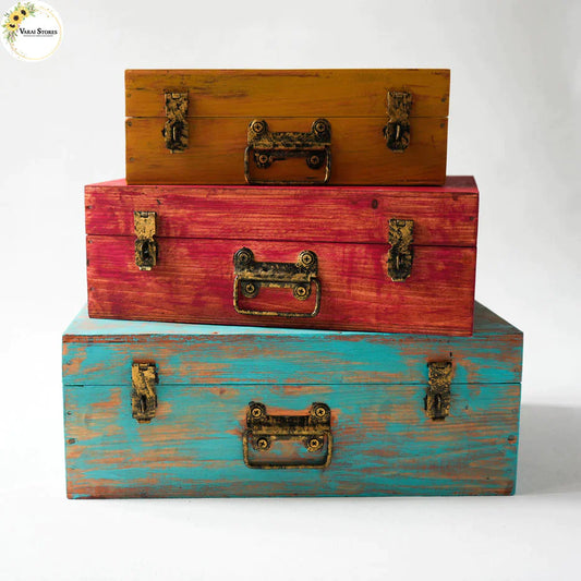 VINTAGE SUITCASE - SET OF 3