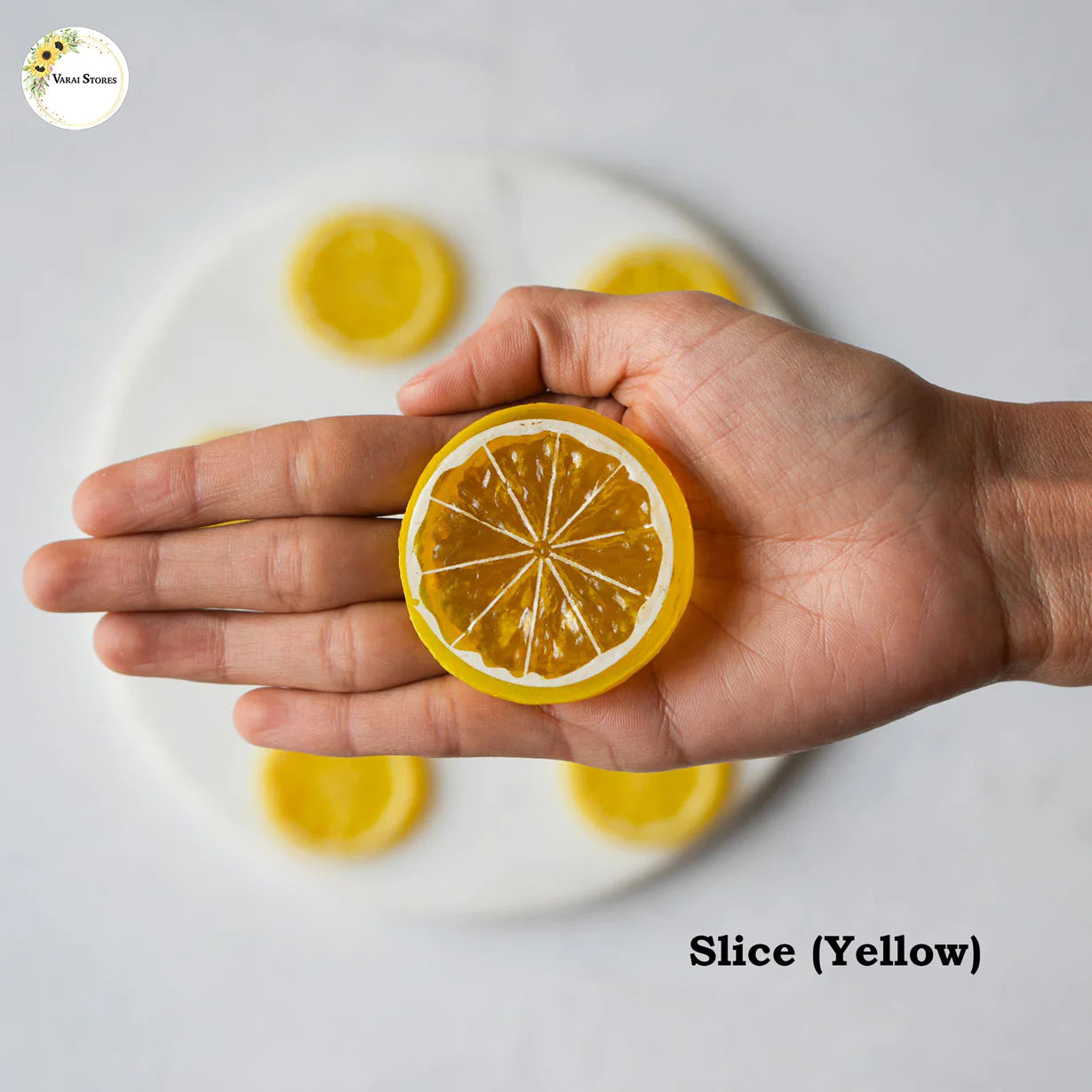 FRUIT SLICES - YELLOW  (SET OF 6)