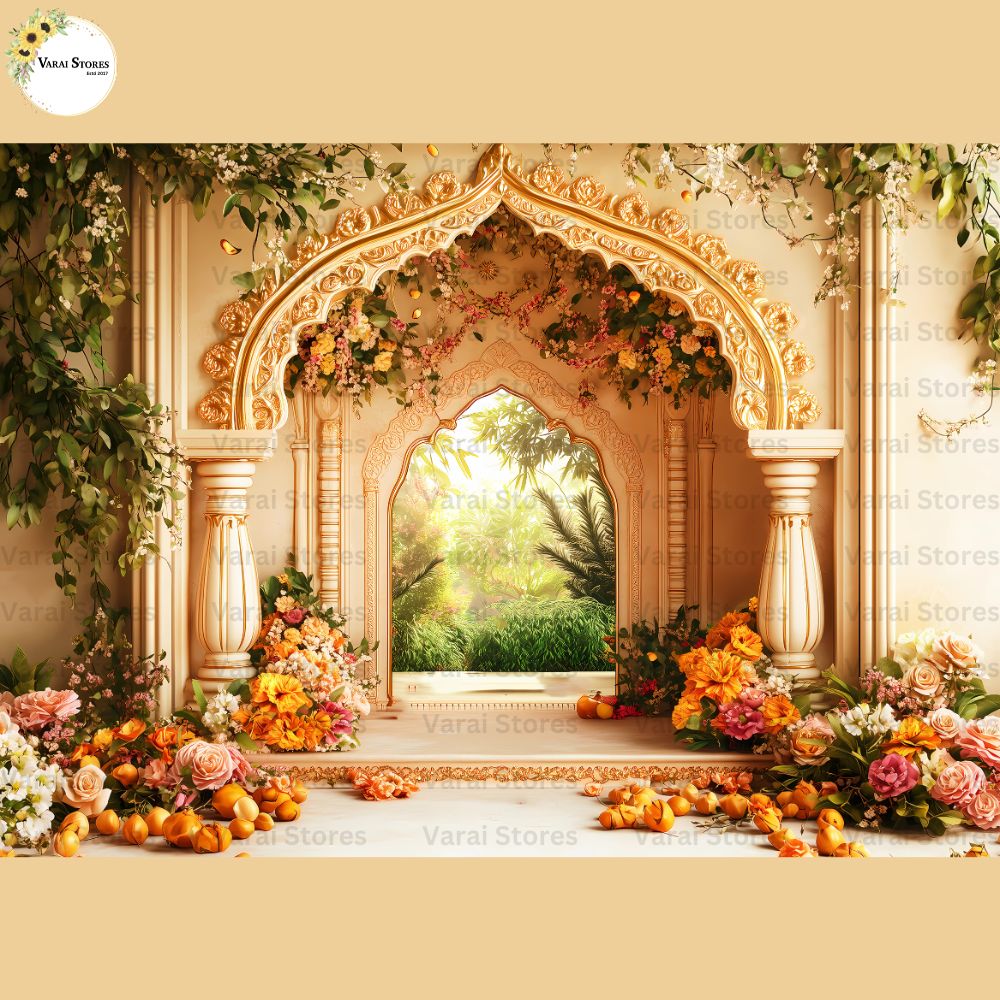 Hastinapur Palace   -   Fabric Printed Backdrop (5x7) feet