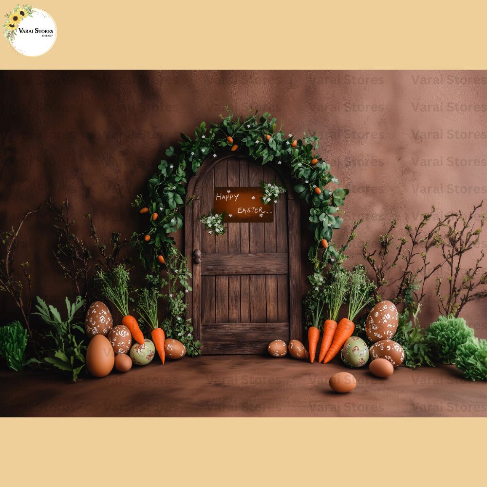 Carrot House - Printed Baby Backdrop