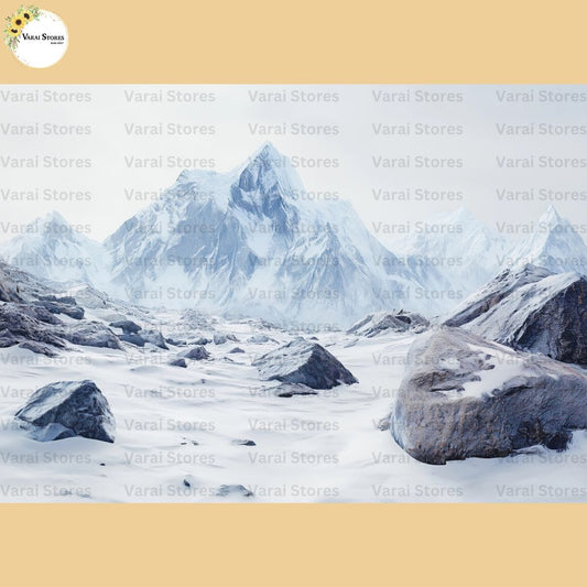 Kailasa  Mountain - Printed Baby Backdrop
