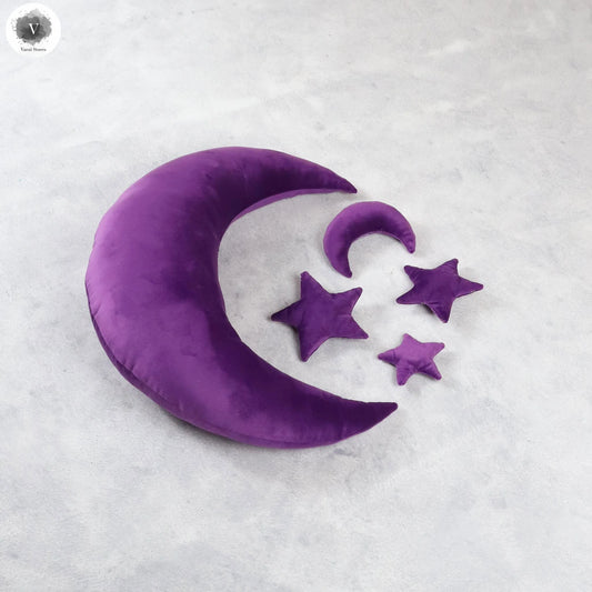 MOON PILLOW SET - DARK PURPLE