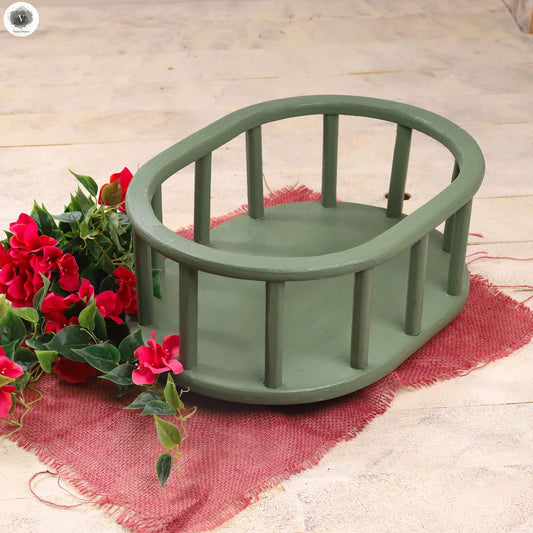 CRIB OVAL - OLIVE GREEN