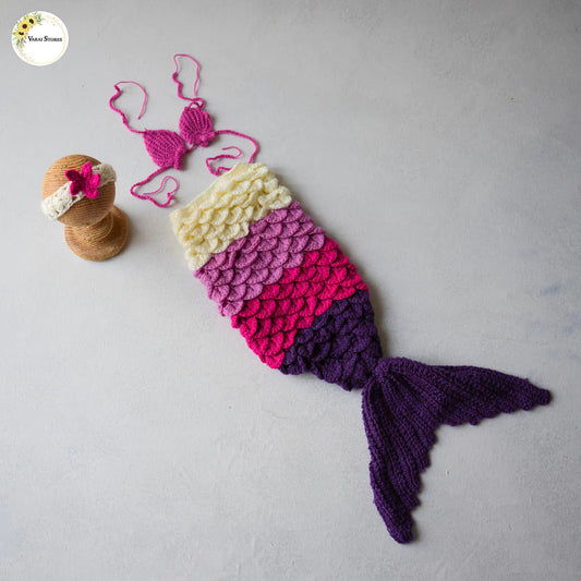 MERMAID OUTFIT - TYPE 2 (0-3 MONTHS)